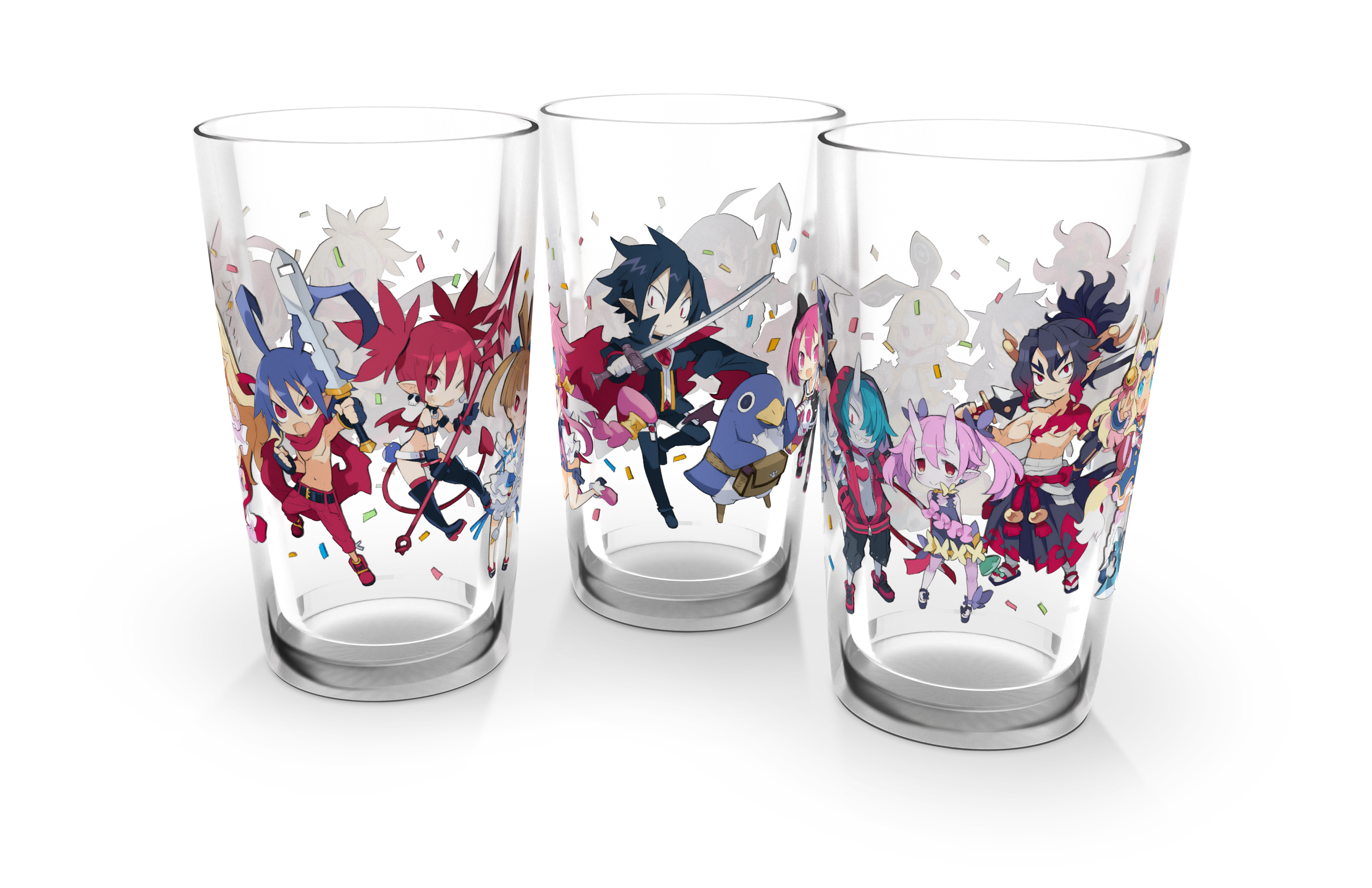 Disgaea "20 Years of Raising HL" Anniversary Pint Glass Set (Set of 3)