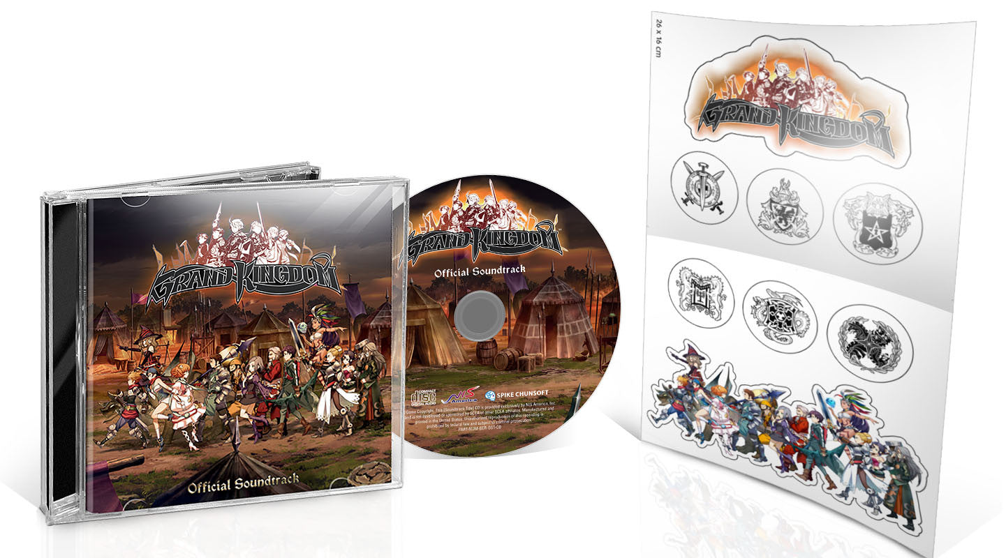 Grand Kingdom Soundtrack and Stickers