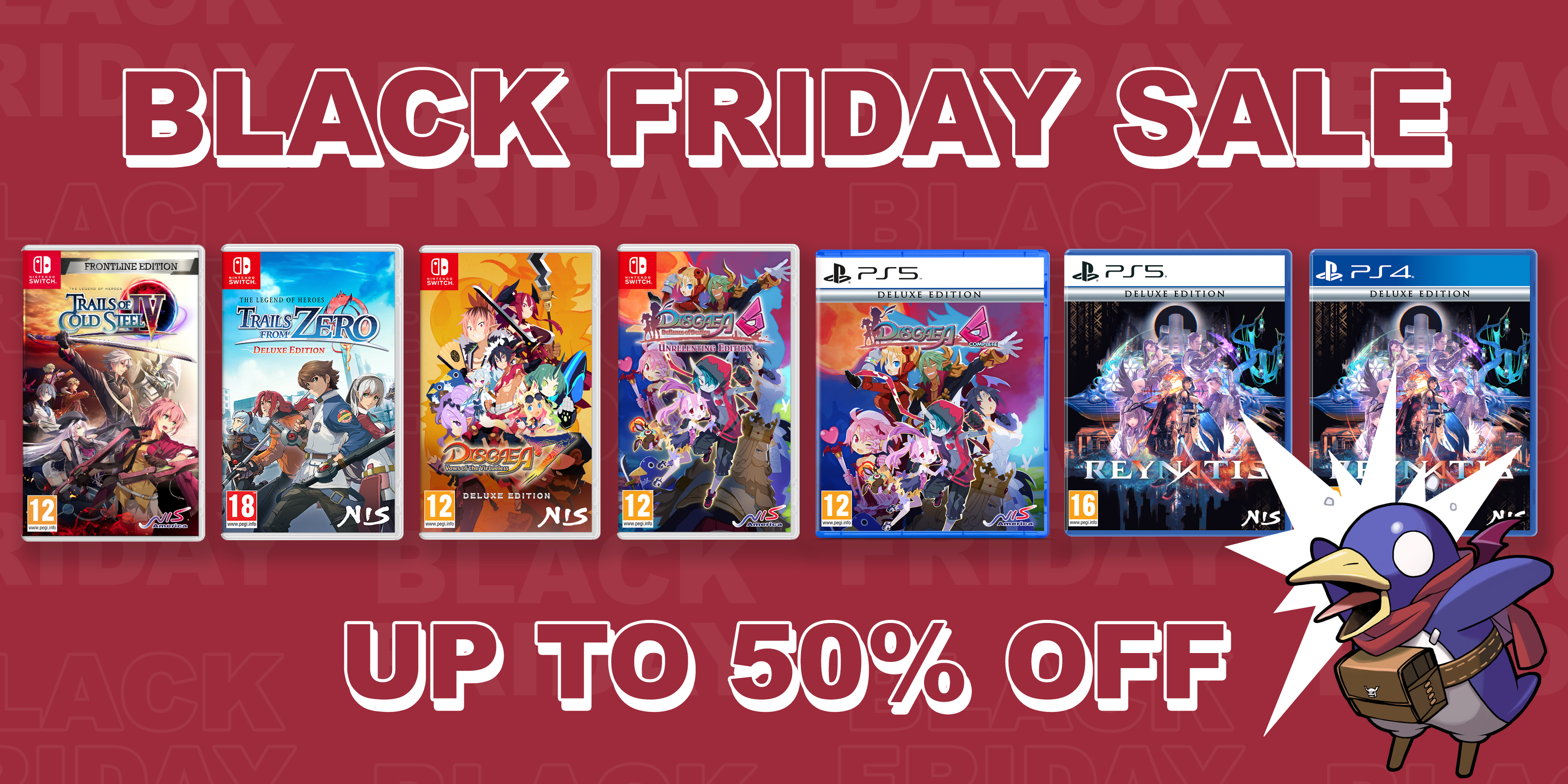 Save up to 50% in our Black Friday Sale!